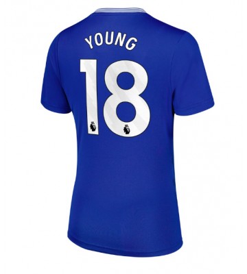 Everton Ashley Young #18 Hjemmebanetrøje Dame 2024-25 Kort ærmer